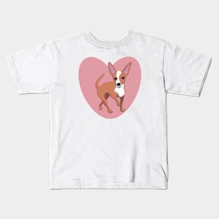 Chihuahua with heart Kids T-Shirt